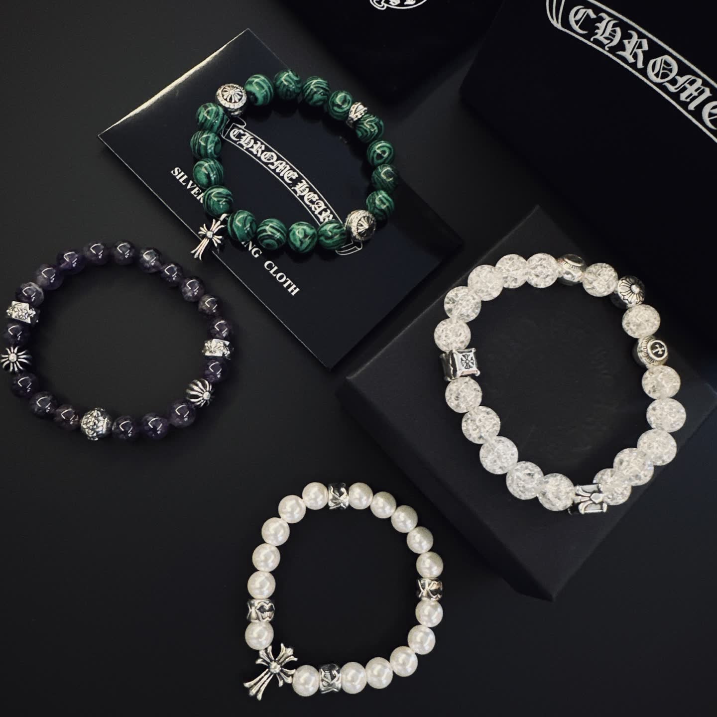 Chrome Hearts Beaded Bracelets Set